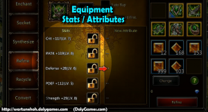 Equipment Stats and Attributes - dolygames.com