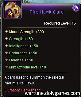 Fire Hawk Card