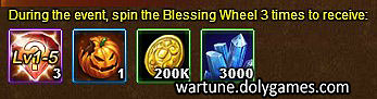 Wartune Events 21 October 2015 - Blessing Wheel