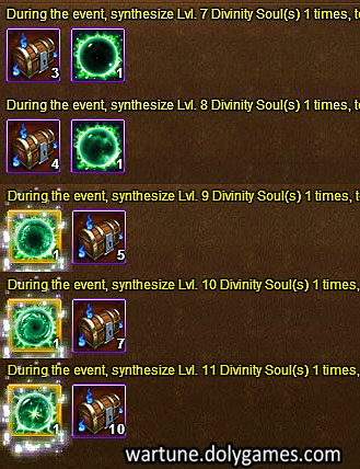 Wartune Events 21 October 2015 - divinity soul 2