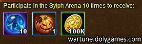 Wartune Events 21 October 2015 - sylph arena