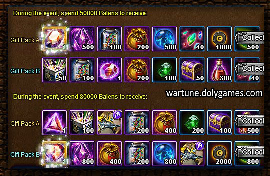 Wartune Events 7 October 2015 - epic spender