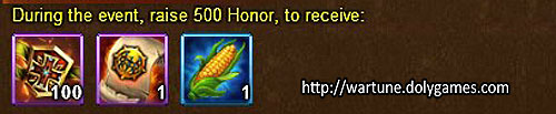 Increase Honor - Wartune Events 12 November 2015