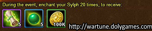 Sylph Enchant unlimited - Wartune Events 14 November 2015