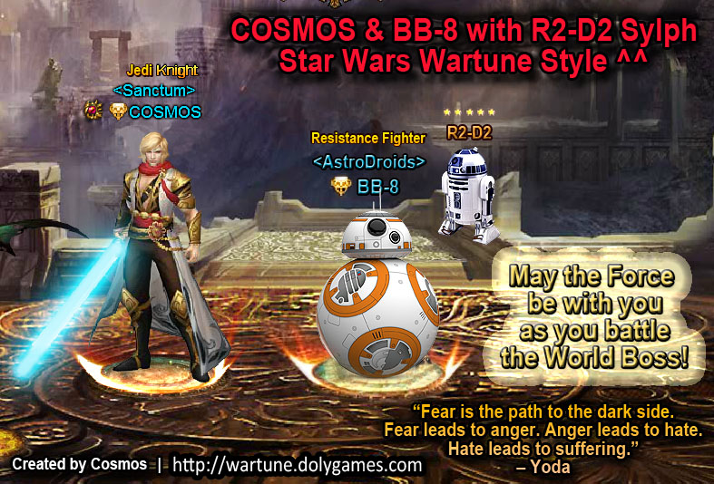 COSMOS & BB-8 with R2-D2 Sylph