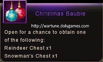 Christmas Bauble item description Wartune
