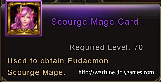 Scourge Mage Card item description Wartune