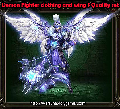 Demon Fighter clothing and wing S Quality set