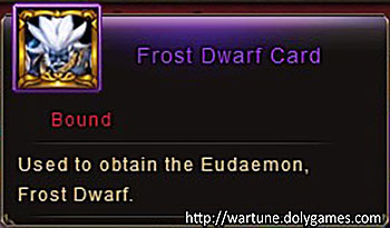 Frost Dwarf Card item Wartune