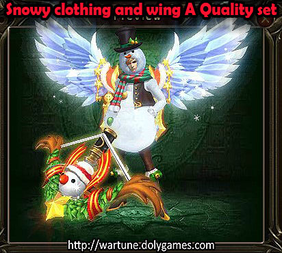 Snowy clothing and wing A Quality set