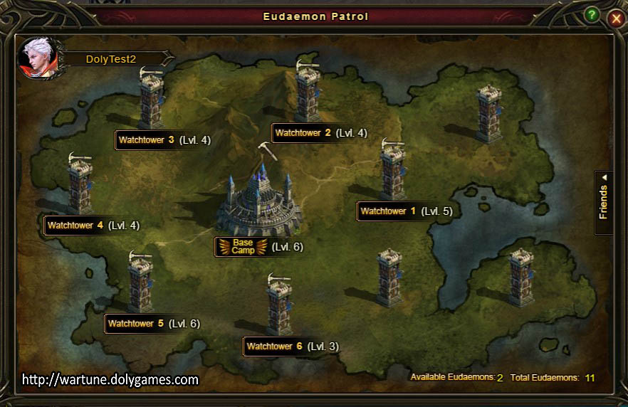 Base Camp # of Watchtowers Unlocked