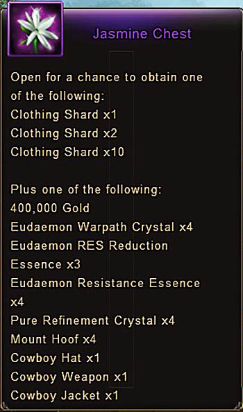 Jasmine Chest item Wartune