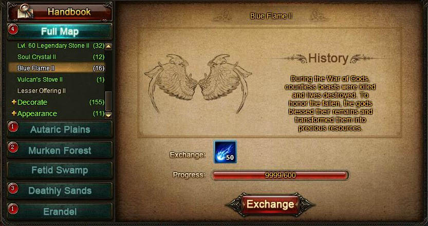 Maxed out Blue Flames Archaeology HaHoTo