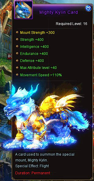 Mighty Kylin +400 mount Wartune