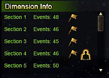Dimension Info Section 1 to 5