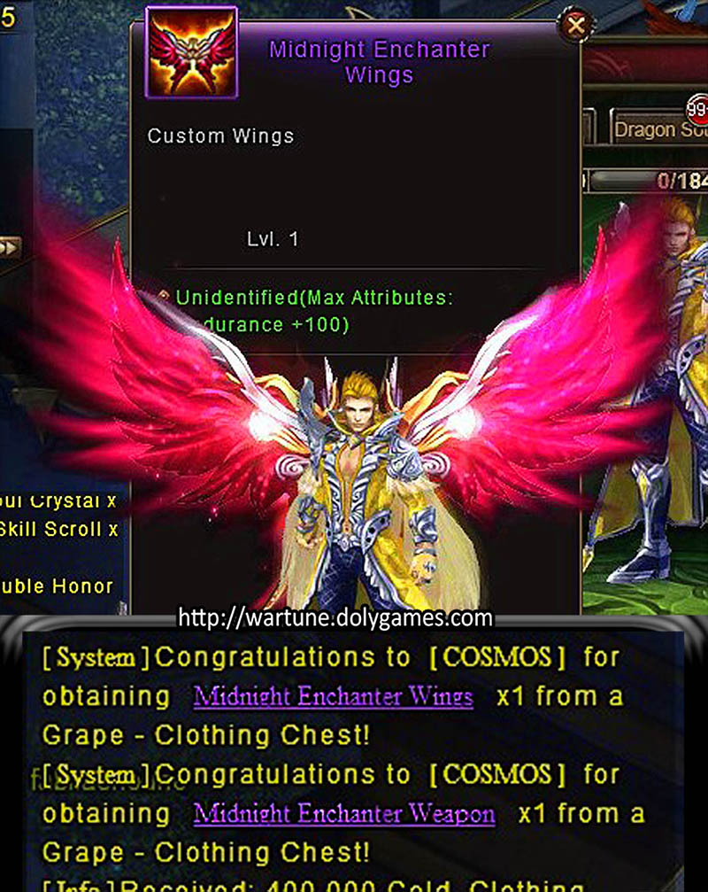 wings weapon 10 grape clothing chests