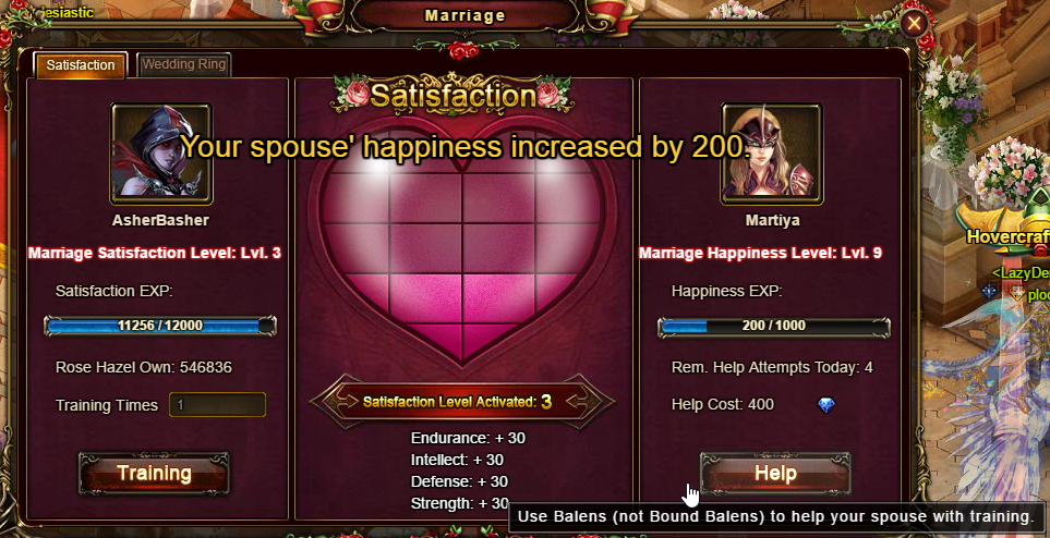 Wartune Patch 6.1 Marriage Purchase Help