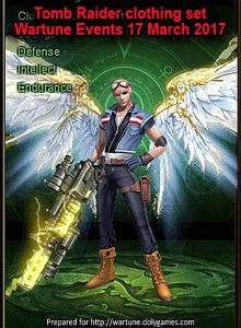 Tomb Raider clothing set Wartune Events 17 March 2017