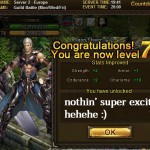 Level 72 and Data Gathering for Wartune Reports