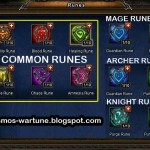 Rune Differences between Mages, Knights and Archers