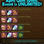 April Gem Synthesis and Soul Crystal events SURPRISE
