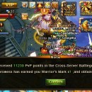 11239 PvP points in the Cross-Server Battleground and Arena