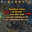 Amethyst Maxes Out at 99999 Crystals