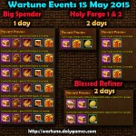 Wartune Events 15 May 2015