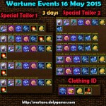 Wartune Events 16 May 2015