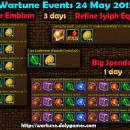 Wartune Events 24 May 2015