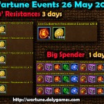 Wartune Events 26 May 2015