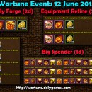 Wartune Events 12 June 2015