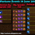 Wartune Events 19 June 2015