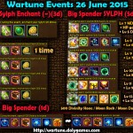 Wartune Events 26 June 2015