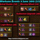 Wartune Events 3 June 2015 (3 parts)