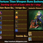 Wartune Titan Weapon Rune Exchange