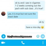 Sub Class Patch Coming Soon