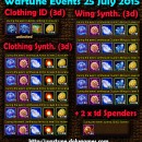 Wartune Events 25 July 2015