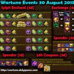 Wartune Events 30 August 2015