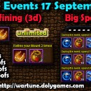 Wartune Events 17 September 2015