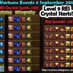 Wartune Events 3 September 2015