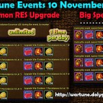 Wartune Events 10 November 2015
