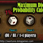 Maximum Dice Roll Probability Calc