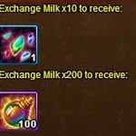 milk, henna and clothing shard exchange