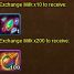 100 Henna and 1 Clothing Shard Exchange