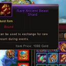 Life Rune, Rare Ancient Beast Shard, Underground Palace Map Shard and Epic Miraculous Shard