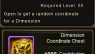 Dimension Coordinate Chest item Wartune