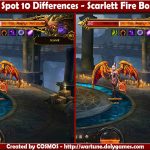 Spot 10 Differences - Scarlett Fire Boss