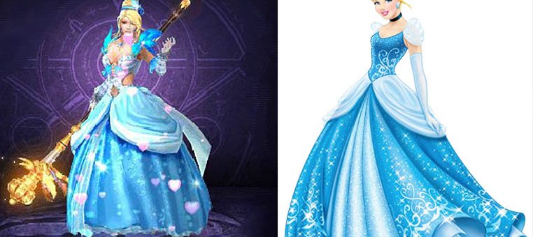 Wartune Crystal Dress vs Cinderella Blue Dress