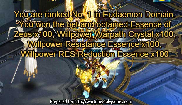 Wartune Patch 7.6 Olympus realm COSMOS rank 1 pic 2